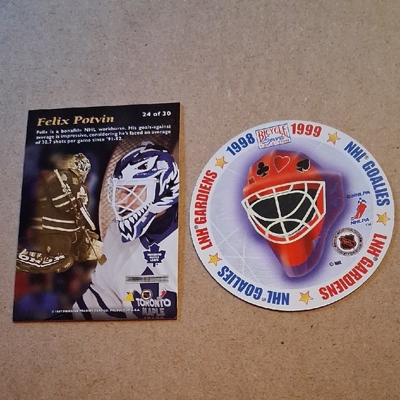 Felix Potvin Hockey Cards Set - Blue and White - Picture 6 of 10